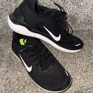 Nike Black and White FreeRunner Sneakers